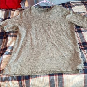 Long cut silver t shirt